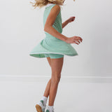 palm green twirly skort