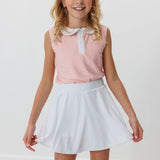 white twirly skort