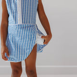 seersucker stripe court dress
