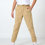 khaki dress jogger