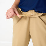 khaki dress jogger