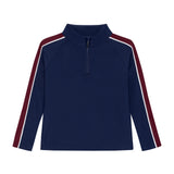 navy sideline half-zip