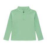 palm green half-zip
