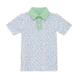 floral polo shirt