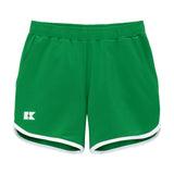 kelly green retro super short with white piping