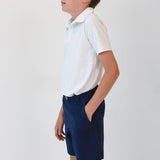 navy dress short