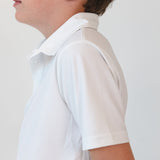 white polo shirt