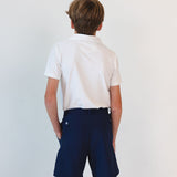 white polo shirt