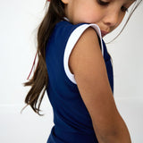 navy muscle tank