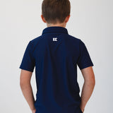 navy polo shirt
