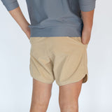 khaki super short