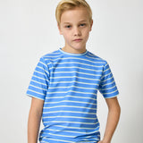 sky blue baseline stripe practice shirt