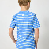 sky blue baseline stripe practice shirt