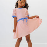 girls pink/blue sport dress