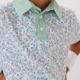 floral polo shirt