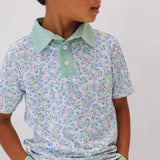 floral polo shirt