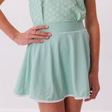 girls palm green twirly skort