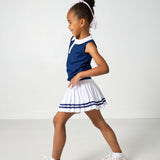 navy/white girly girl tank