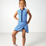 red white and gingham court dress