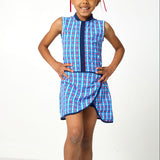 red white and gingham court dress