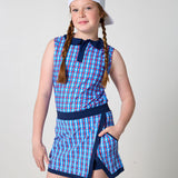 red white and gingham girly girl tank