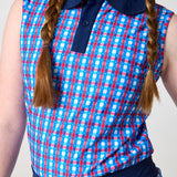 red white and gingham girly girl tank