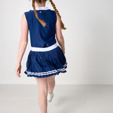the girls league navy skort
