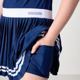 the girls league navy skort