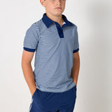 navy retro super short with white piping