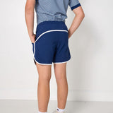 navy retro super short with white piping