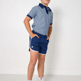 navy retro super short with white piping