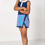 red white and gingham retro power skort