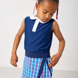 red white and gingham retro power skort