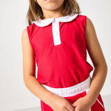 red/white girly girl tank