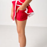 red/white retro power skort