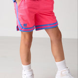 neon pink basketball short