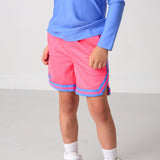 neon pink basketball short