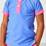 sky blue/neon pink blade shirt