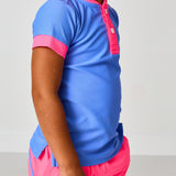 sky blue/neon pink blade shirt