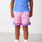 drippy print basketball short