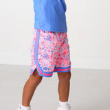 drippy print basketball short