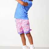 drippy print basketball short