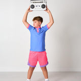 neon pink basketball short