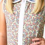fall floral court dress