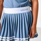 slate pleated skort
