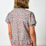 fall floral ruffle tee