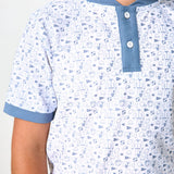 slate/white champions blade shirt