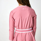 dusty pink long sleeve dress