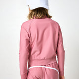 dusty pink courtside crewneck