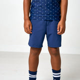 navy dress short